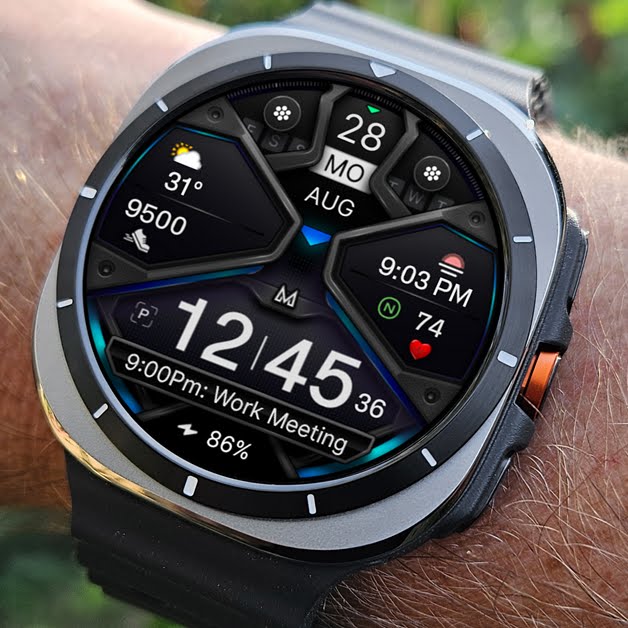 MD326 3D Modern Watch Face advertising creative