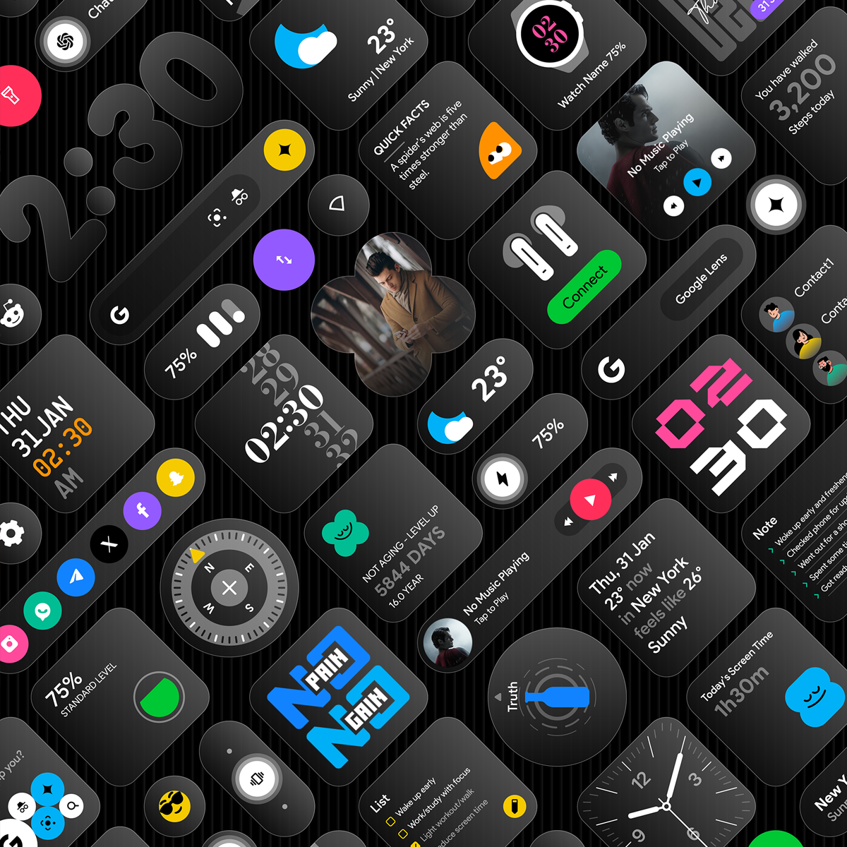Glass Widgets advertising creative