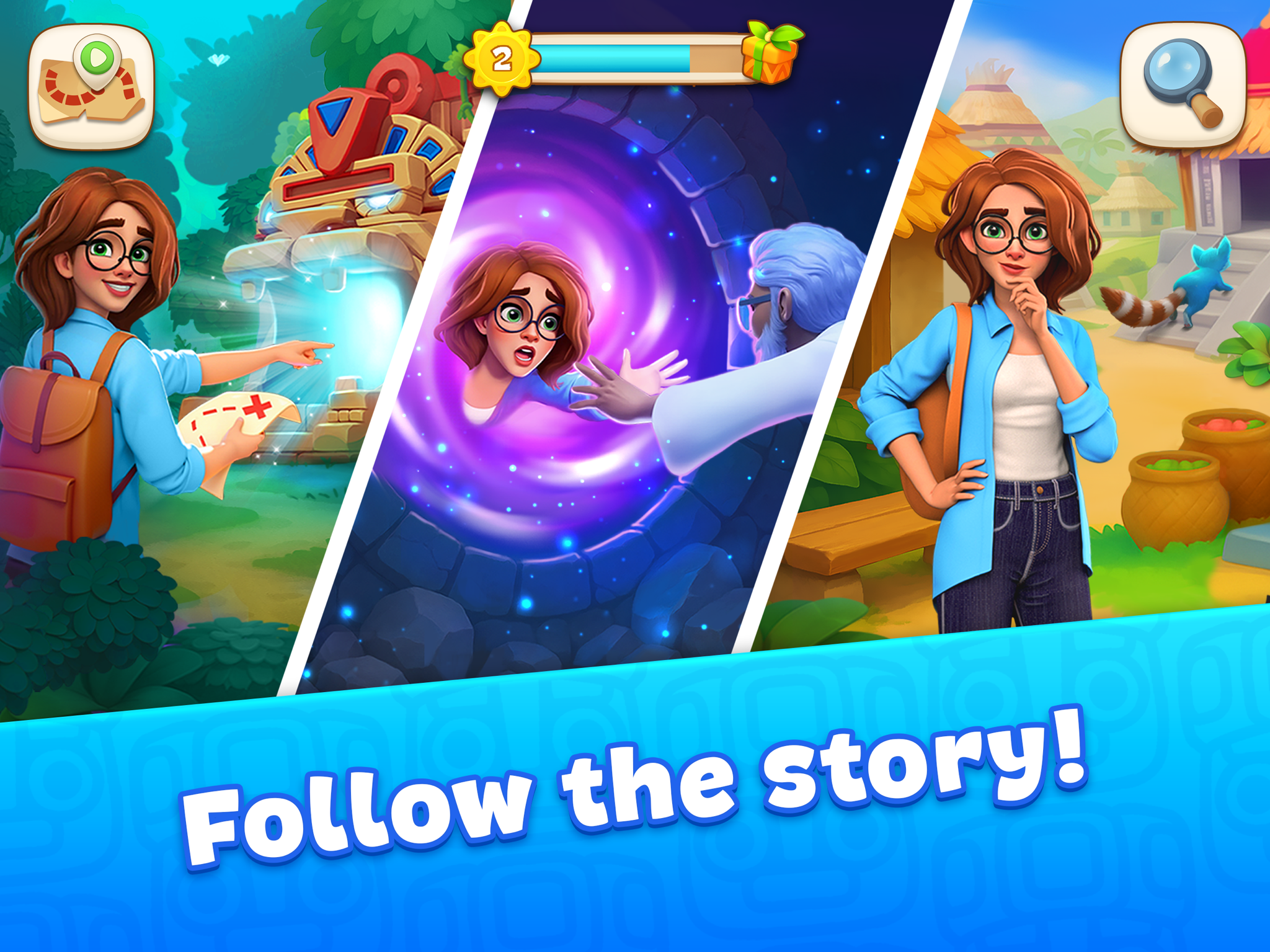 Cradle of Maya: Match 3 Game ad creative 3