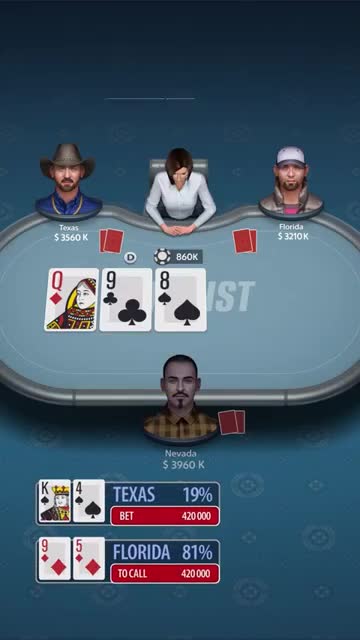 Texas Hold'em Poker: Pokerist 广告素材