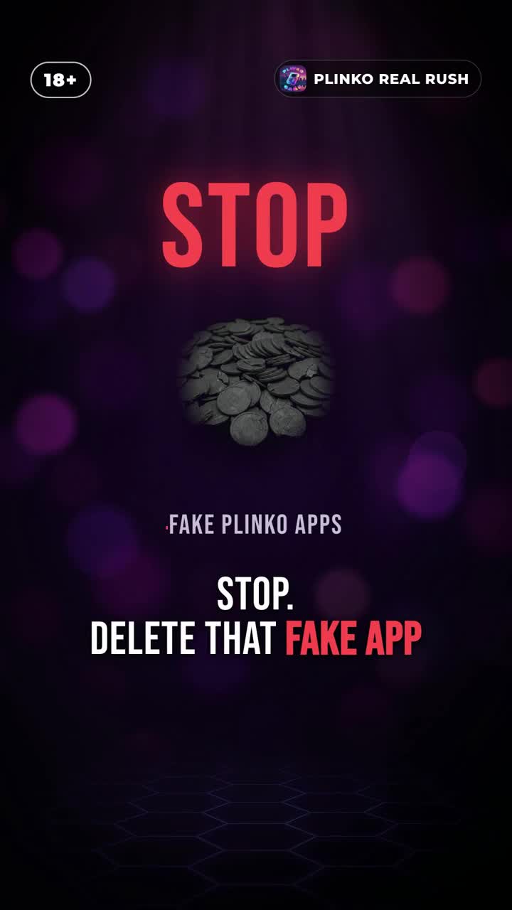 Plinko Real Rush ad creative