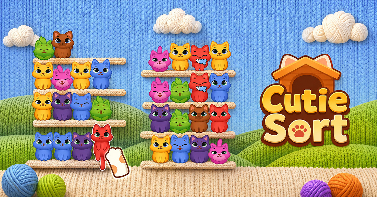 Cutie Sort: Kitten Games advertising creative