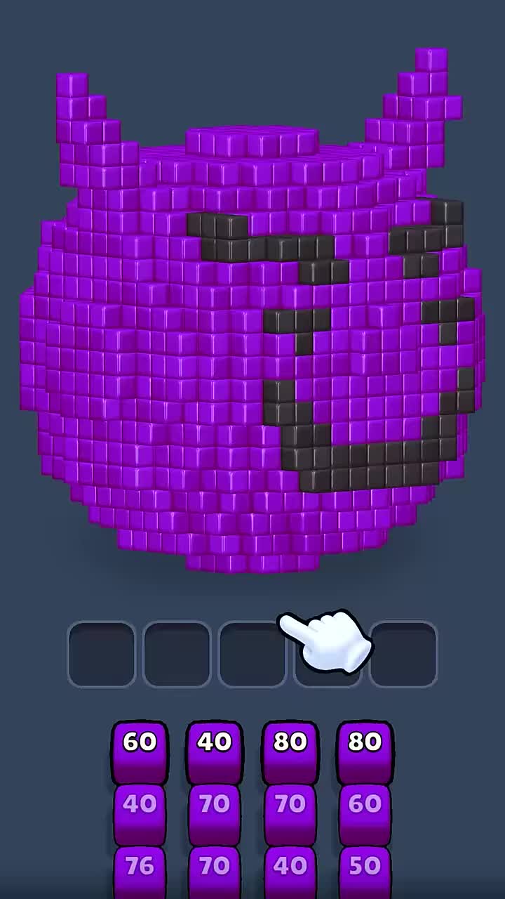 Cube Land Puzzle Game 广告素材