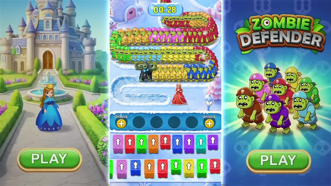 Zombie Defender: Girl Rescue ad creative