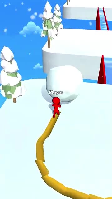 Snow Race advertising creative