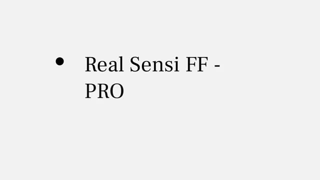 Real Sensi FF - PRO 广告素材