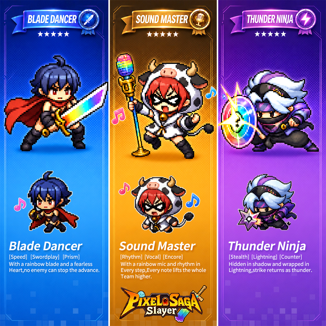 Pixel Slayer Saga 广告素材