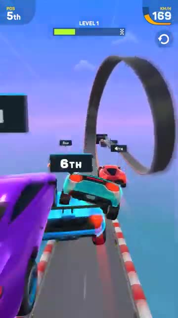 Car Race advertising creative