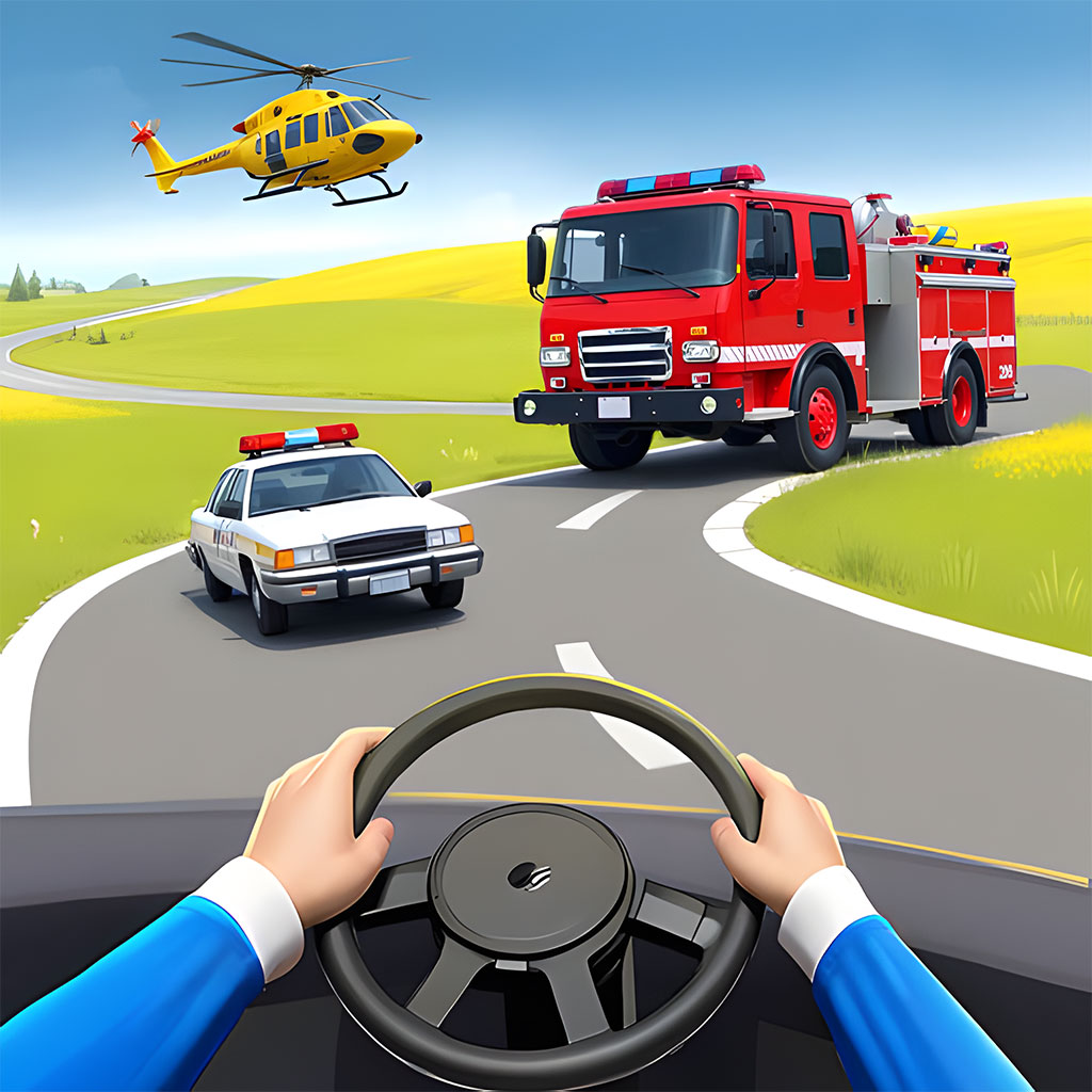 Vehicle Drive Masters: 3D Game 广告素材