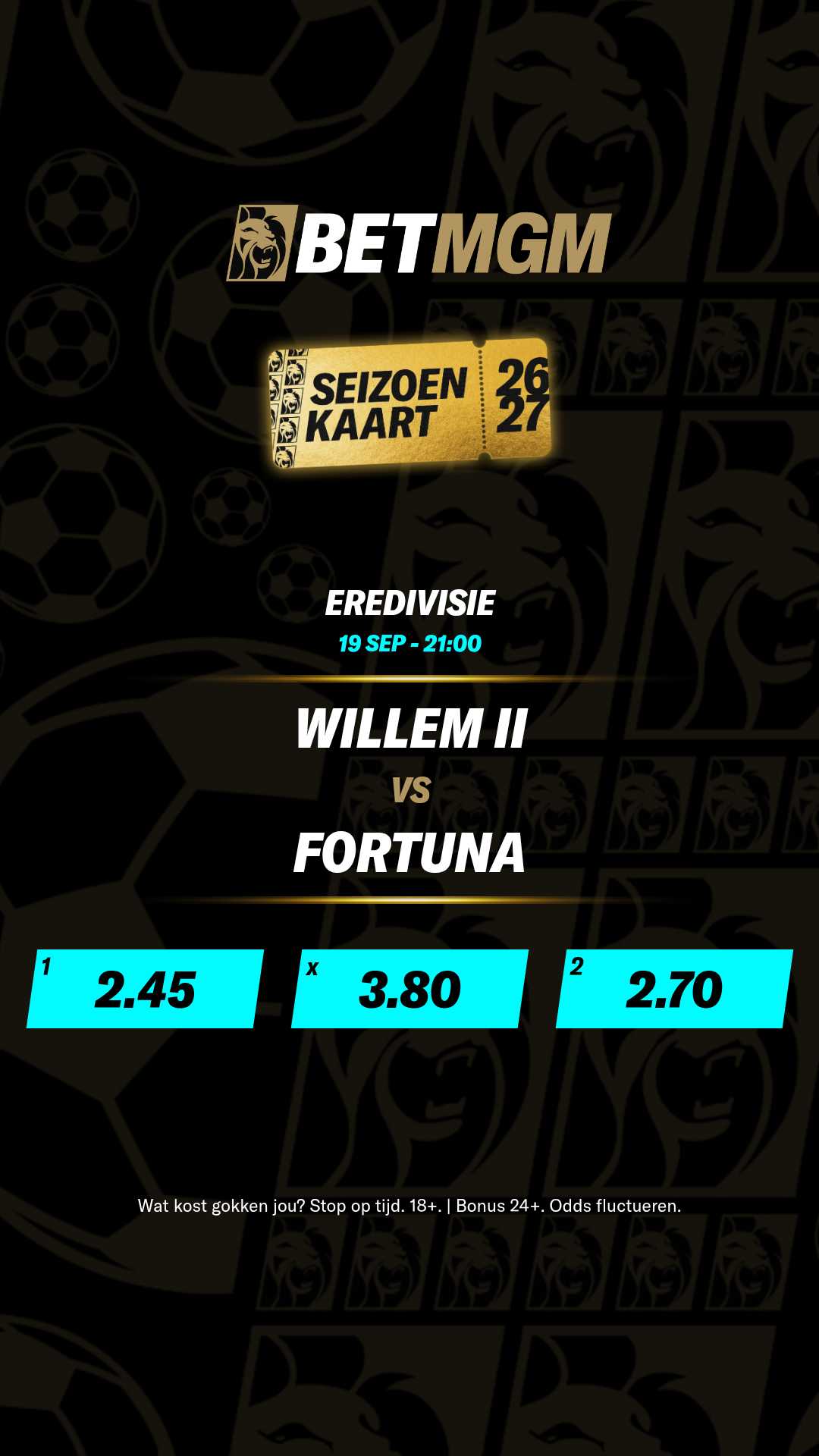 BetMGM NL Casino & Sport ad creative