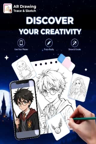 AR Drawing: Trace & Sketch ad creative