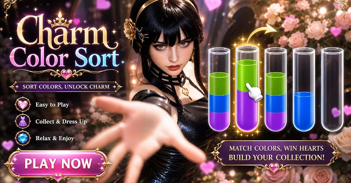 Charm Color Sort ad creative