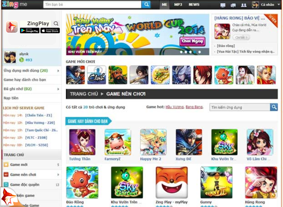 ZingPlay - Cổng game - iCa 广告素材