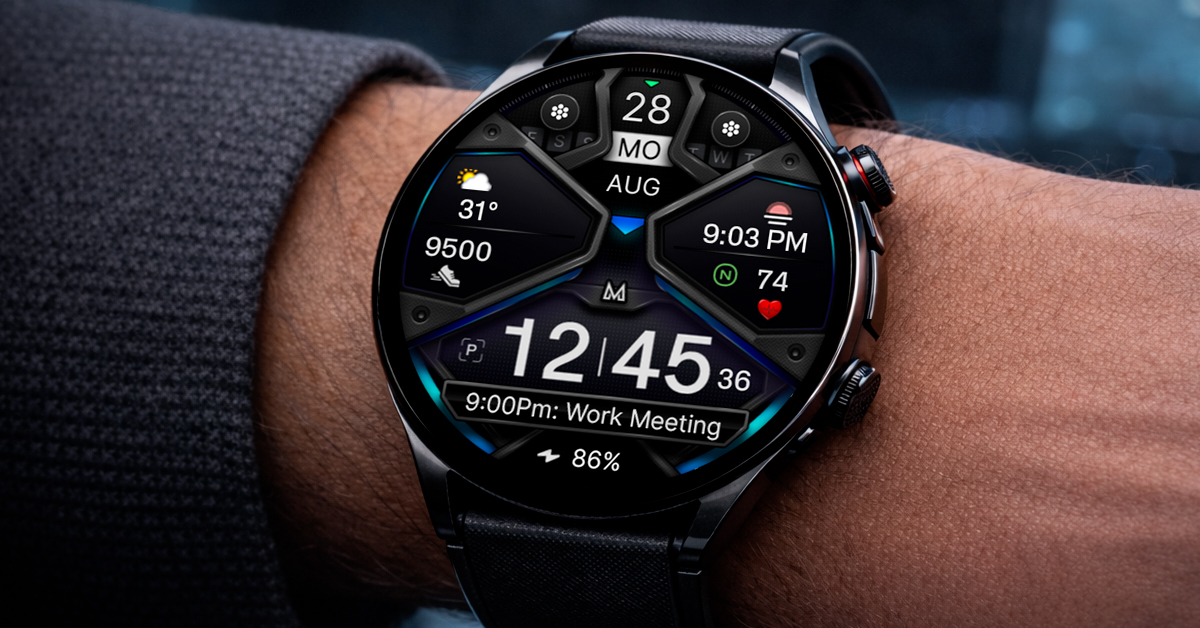 MD326 3D Modern Watch Face advertising creative