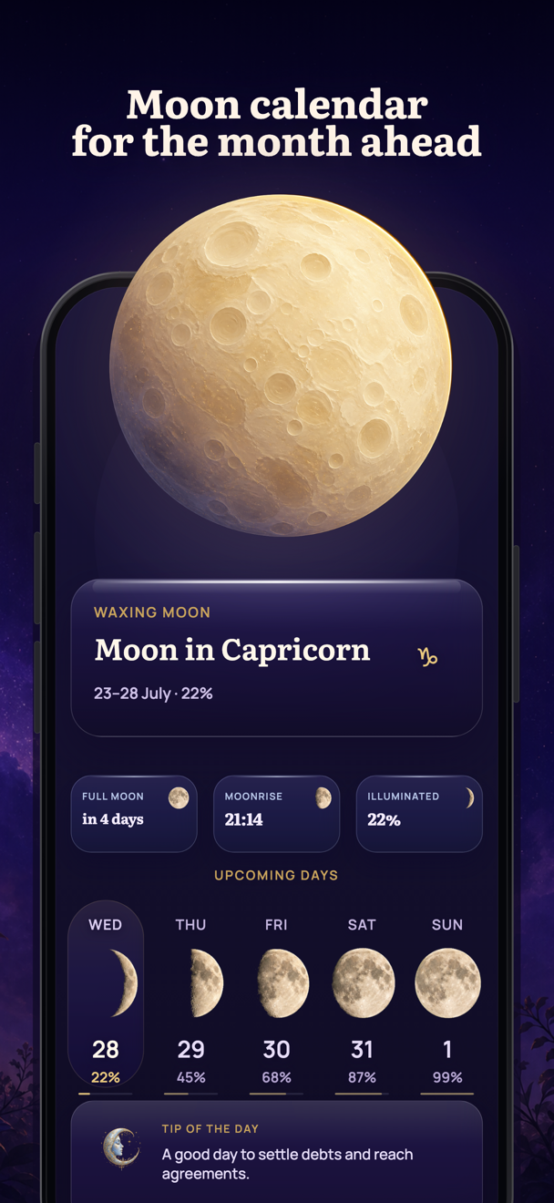 Lunaria: Moon & Affirmations 广告创意 3