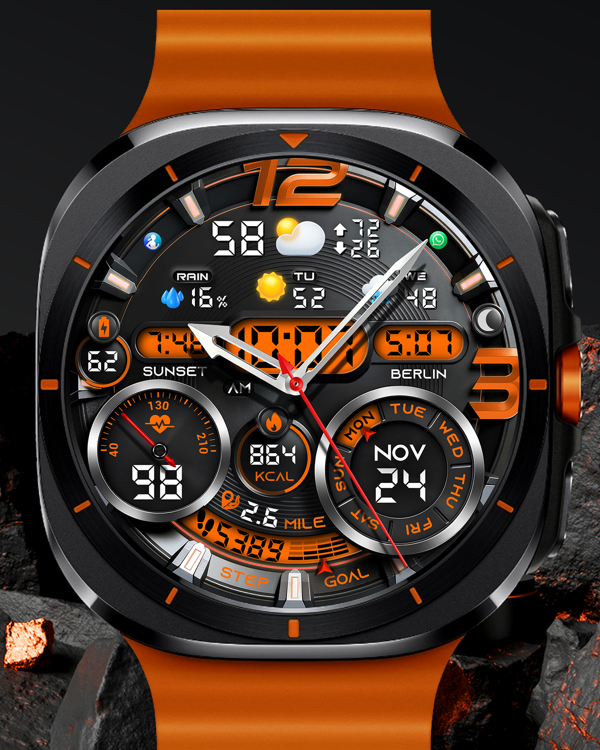 PER32 Ultra Hybrid Watch Face 广告素材
