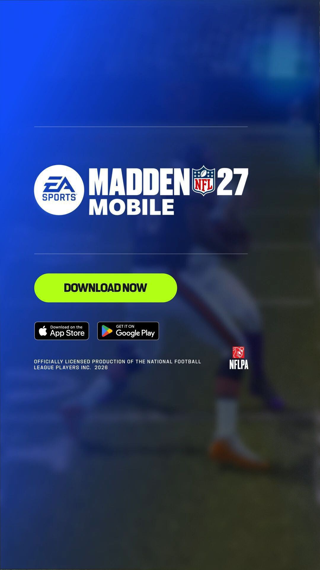 Madden NFL 26 Mobile Football 广告创意