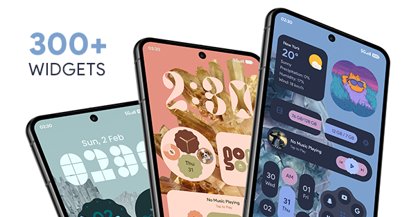 Material You Widgets advertising creative