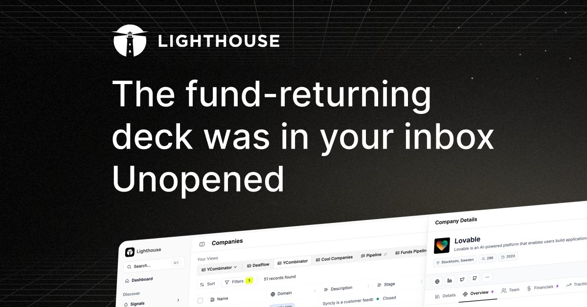 Lighthouse VC ad creative