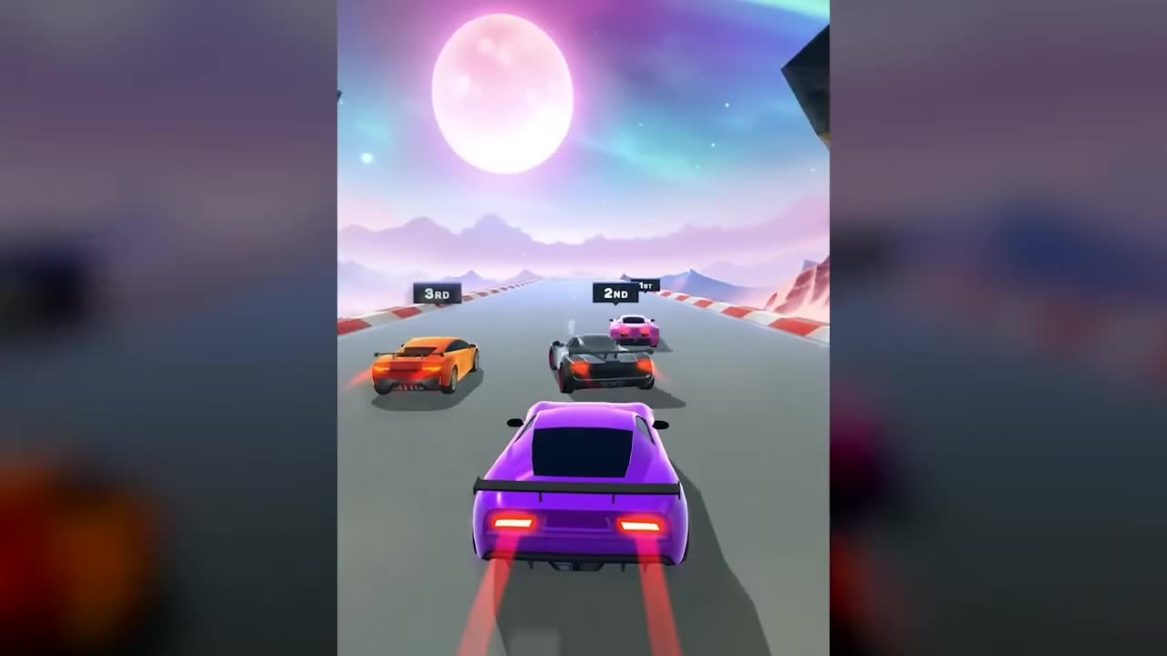 Car Race advertising creative