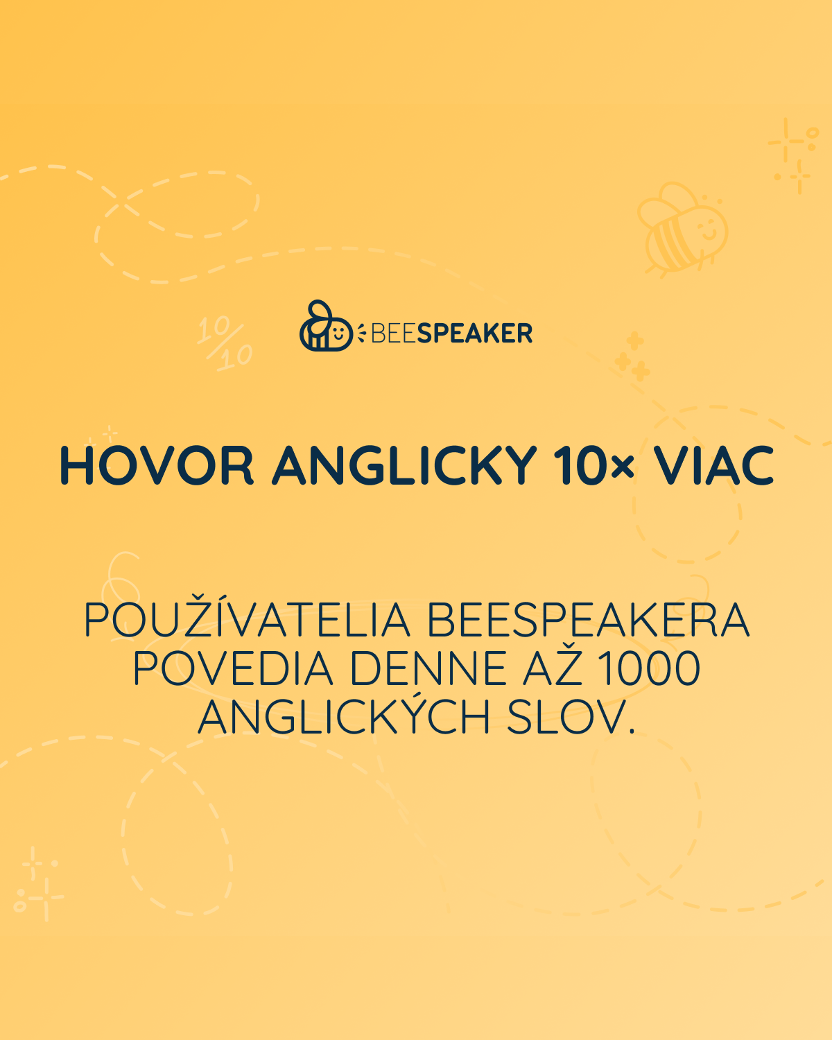 BeeSpeaker Learn English ad creative