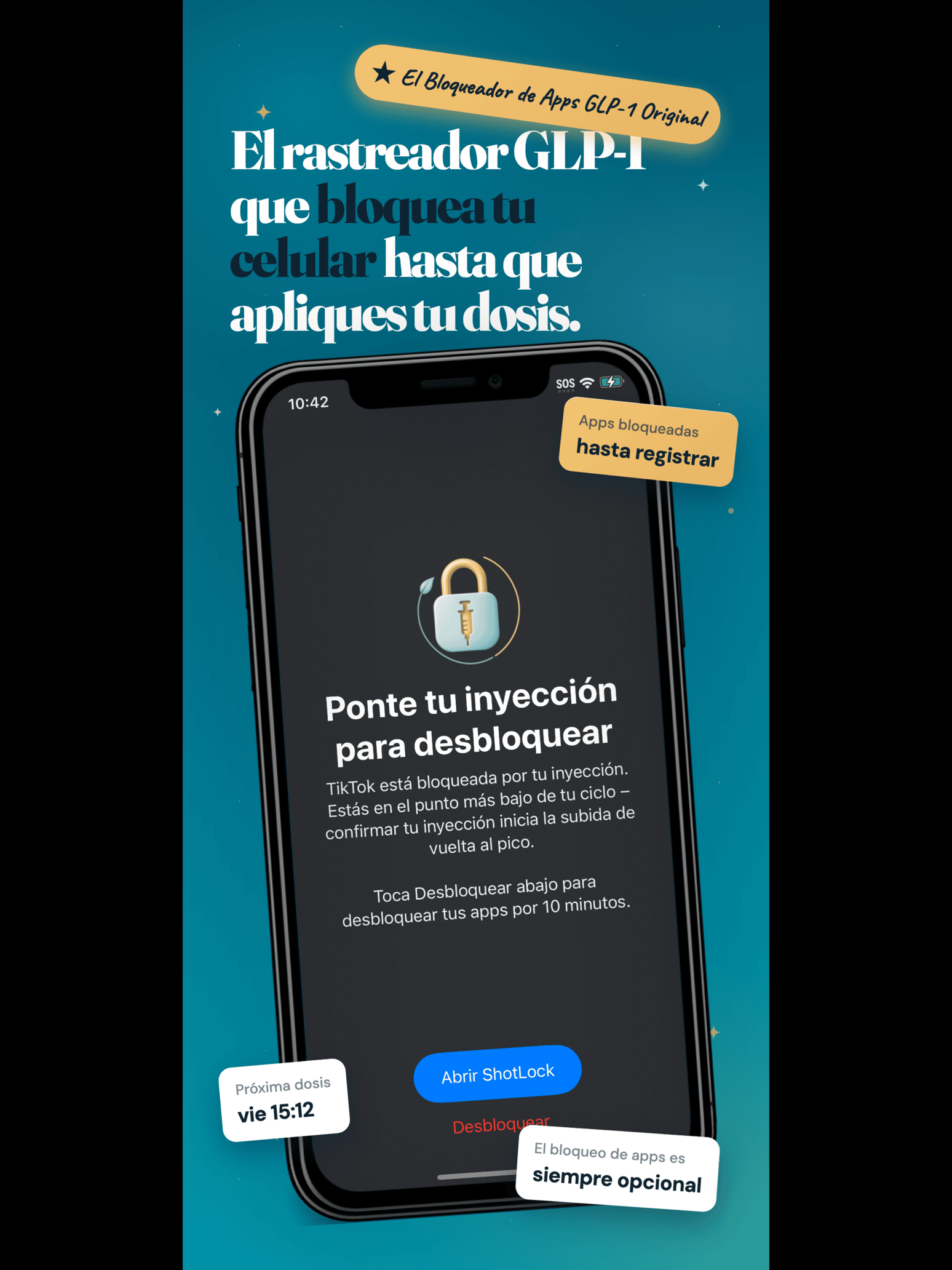 ShotLock: GLP-1 Shot Tracker ad creative