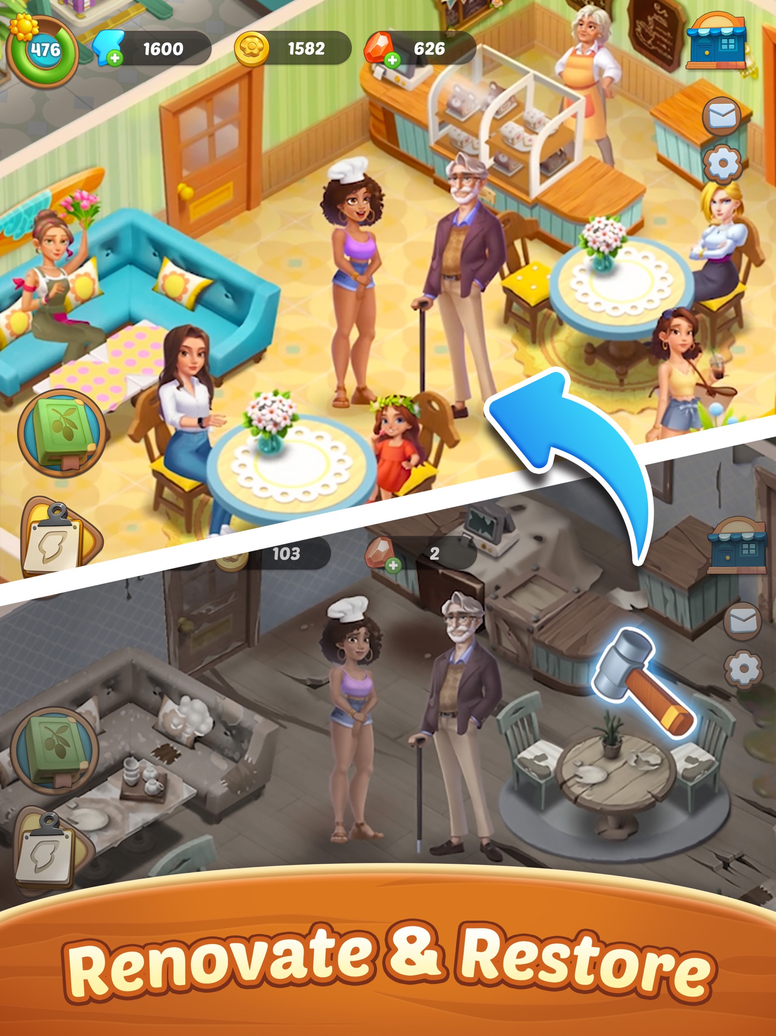 Seaside Escape®: Merge & Story advertising creative 3
