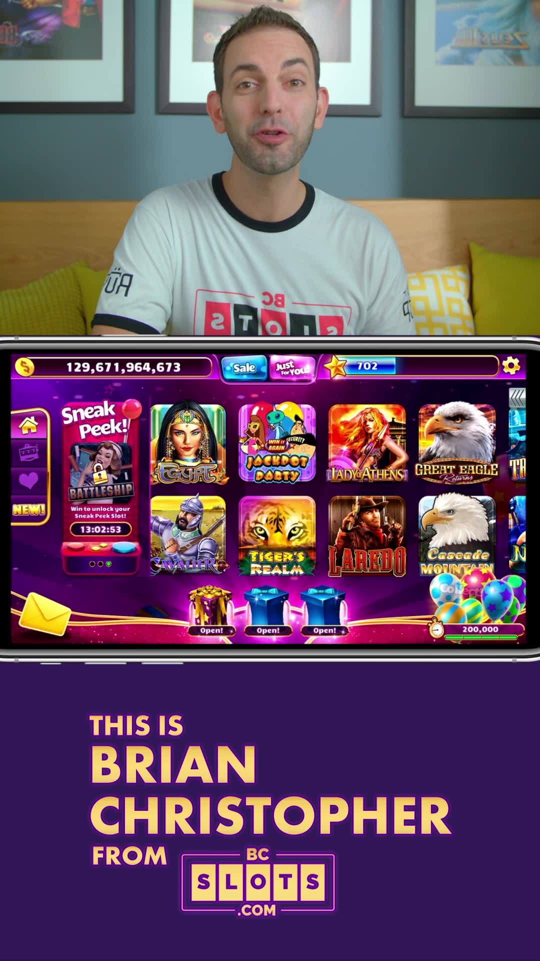 Jackpot Party Casino Slots advertising creative