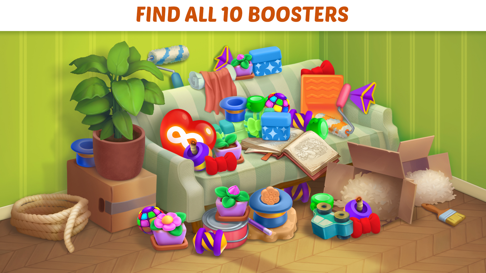 Homescapes: Match 3 Games advertising creative
