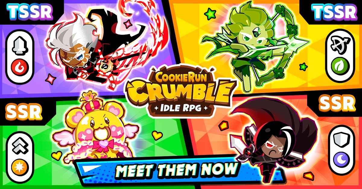 CookieRun: Crumble - Idle RPG 广告素材