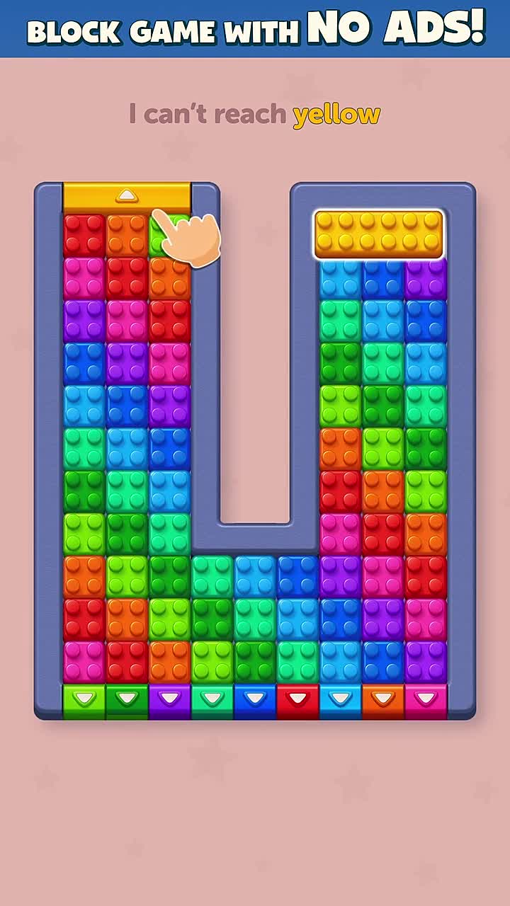 Block Out! - Color Sort Puzzle advertising creative
