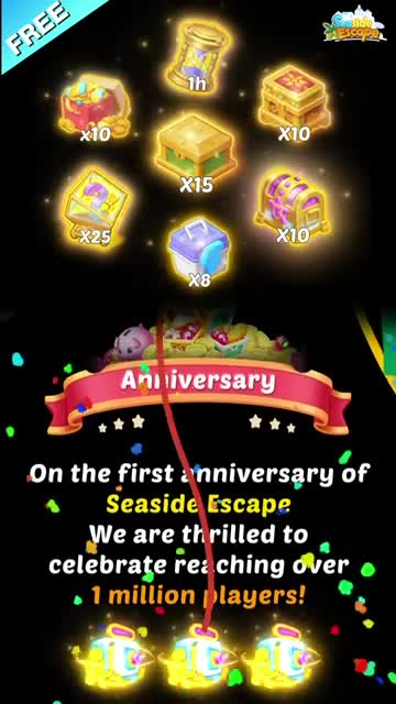 Seaside Escape®: Merge & Story 广告素材