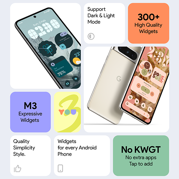 Material You Widgets advertising creative
