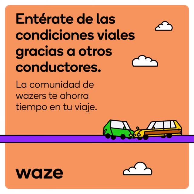 Waze Navigation & Live Traffic advertising creative