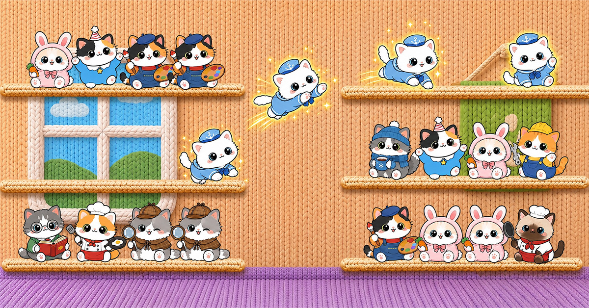Cutie Sort: Kitten Games advertising creative