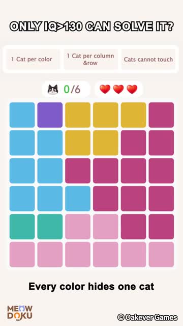 Meowdoku: Brain Puzzle Games 广告素材