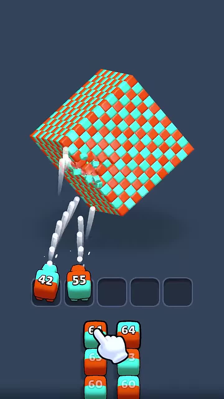 Cube Land Puzzle Game 广告素材
