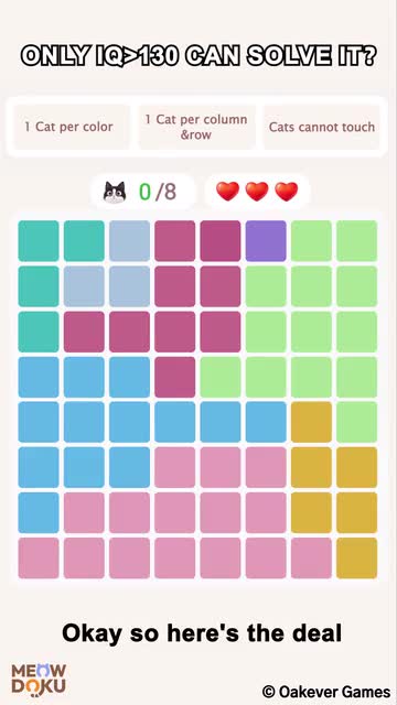 Meowdoku: Brain Puzzle Games 广告素材