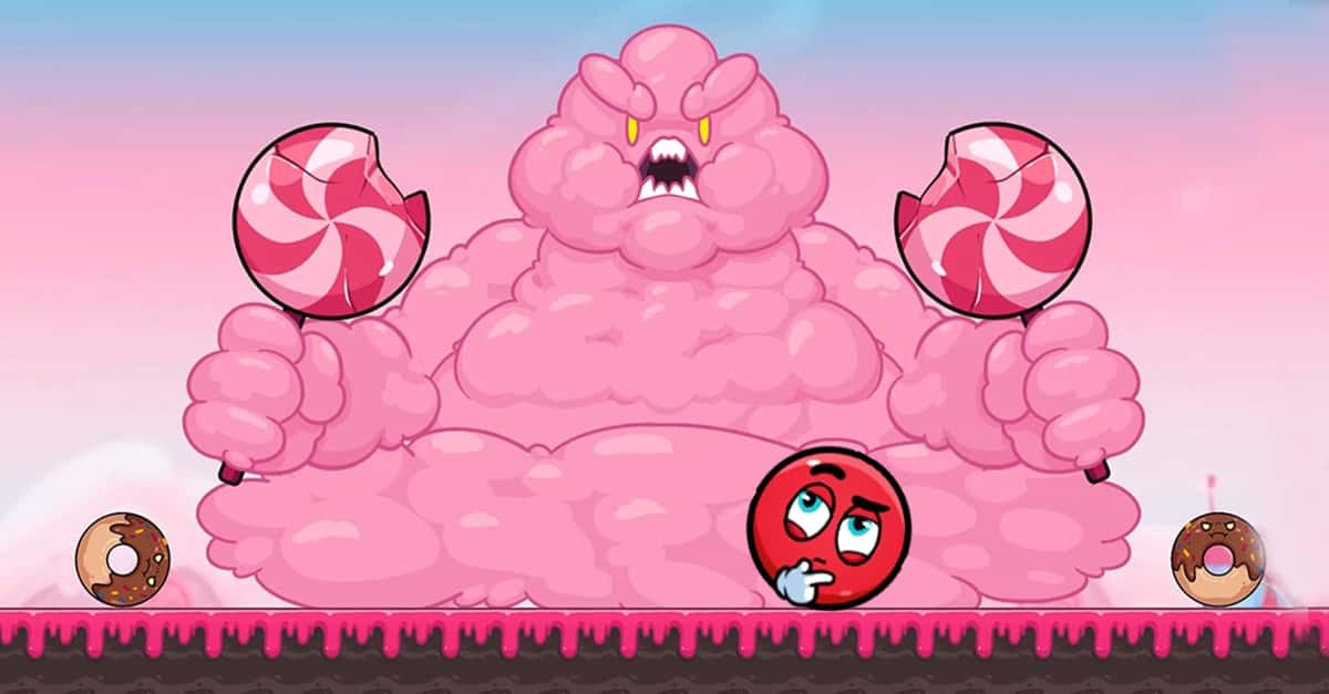Ball Hero: Red Bounce & Roll ad creative
