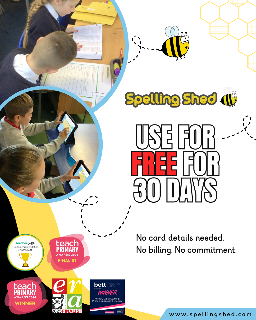 Spelling Shed advertising creative