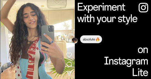 Instagram Lite advertising creative