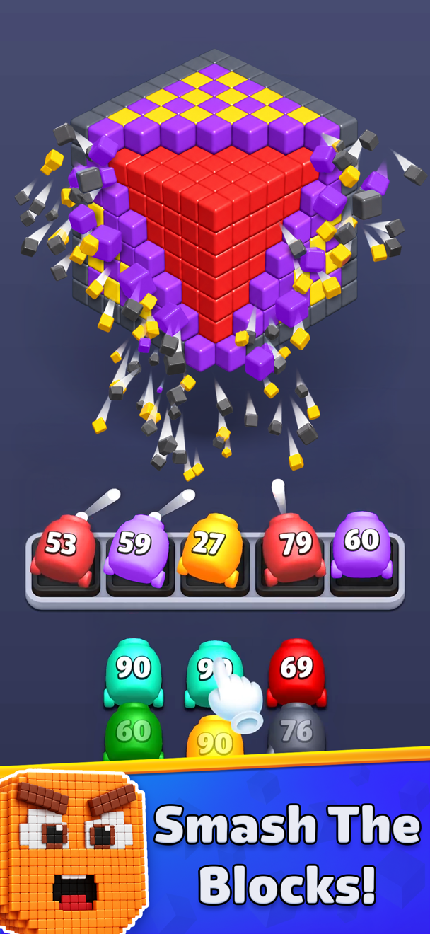 Cube Smash - Puzzle Game ad creative 3