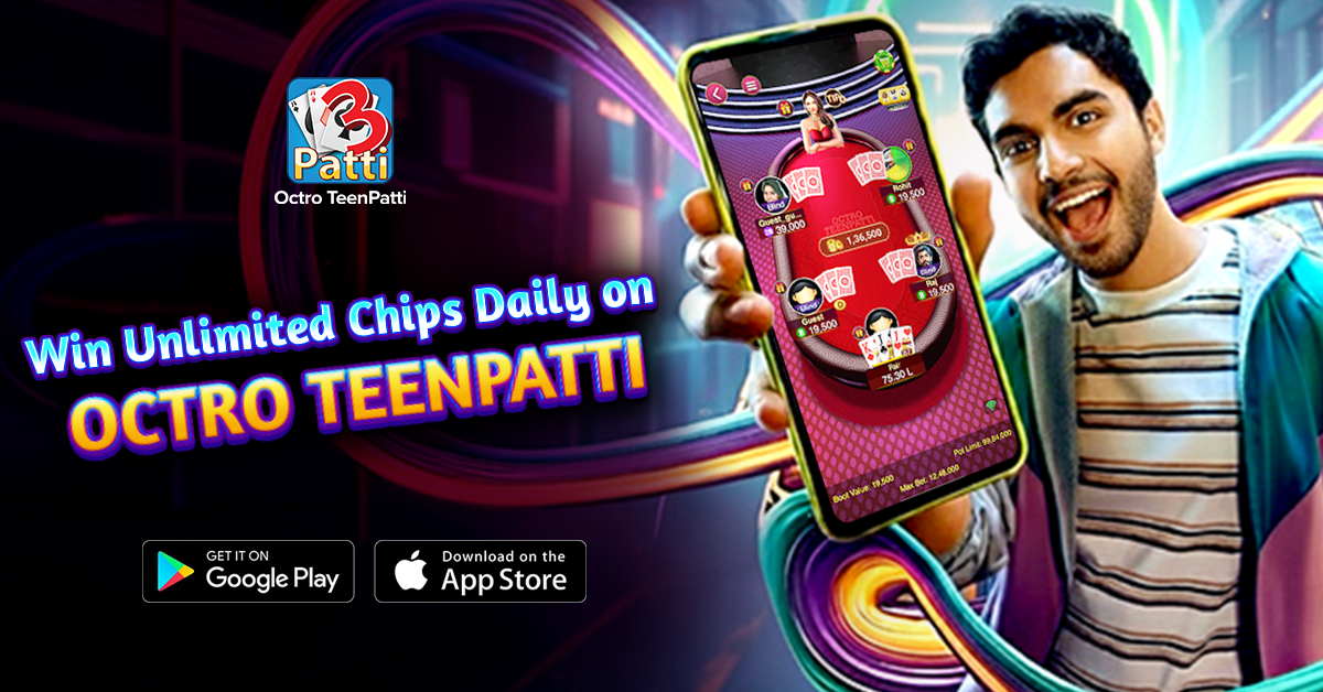 Teen Patti Octro 3 Patti Rummy advertising creative