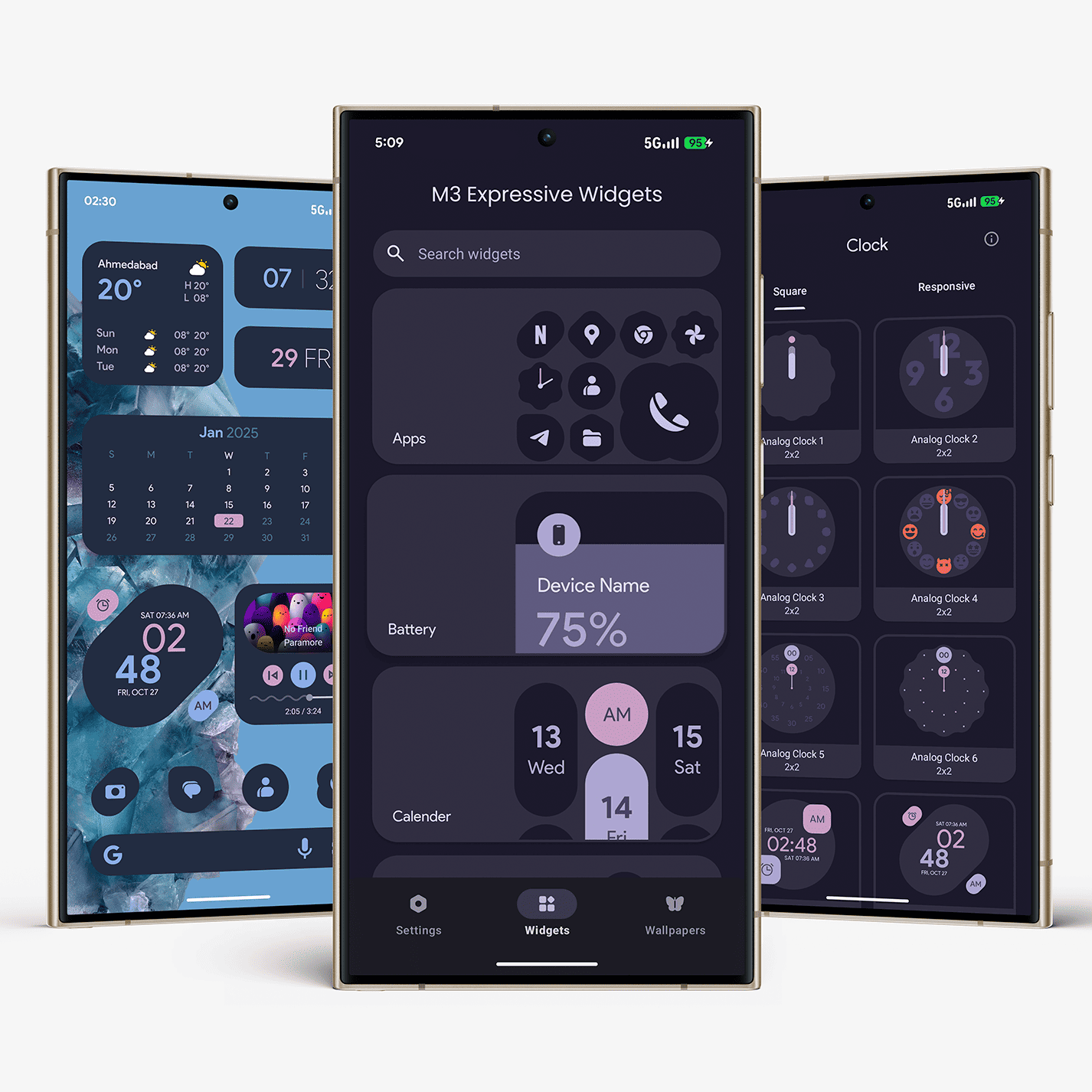 Material You Widgets advertising creative