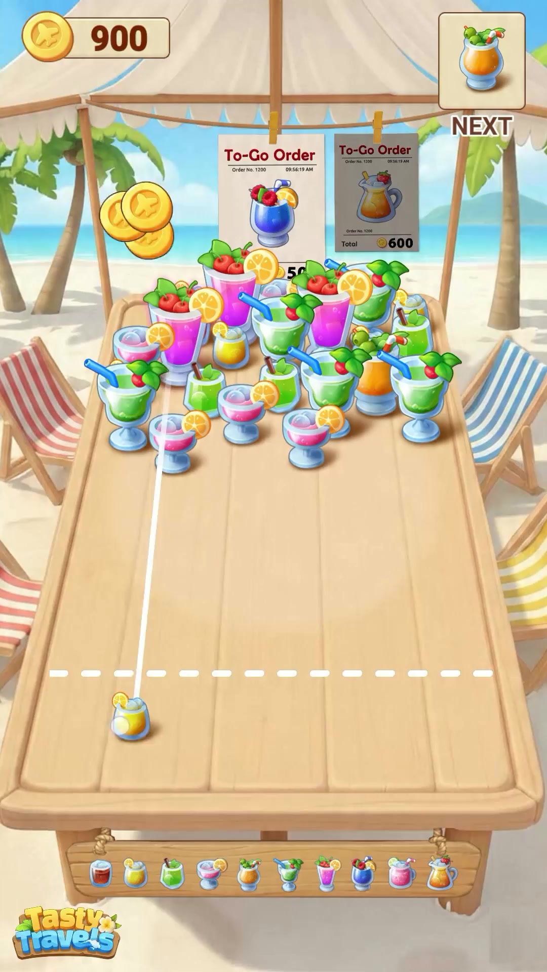 Tasty Travels: Merge Game advertising creative