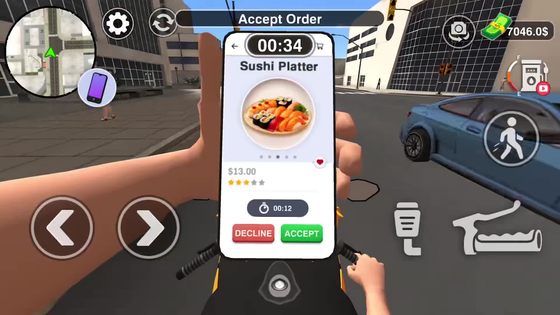 Urban Food Delivery Game advertising creative