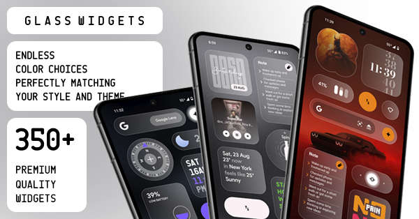 Glass Widgets advertising creative