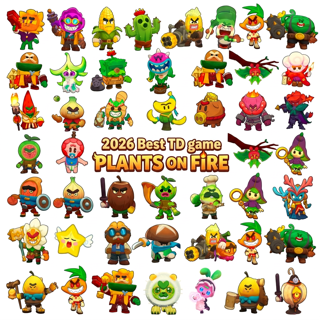 Plants on Fire: Clash & Defend 广告创意