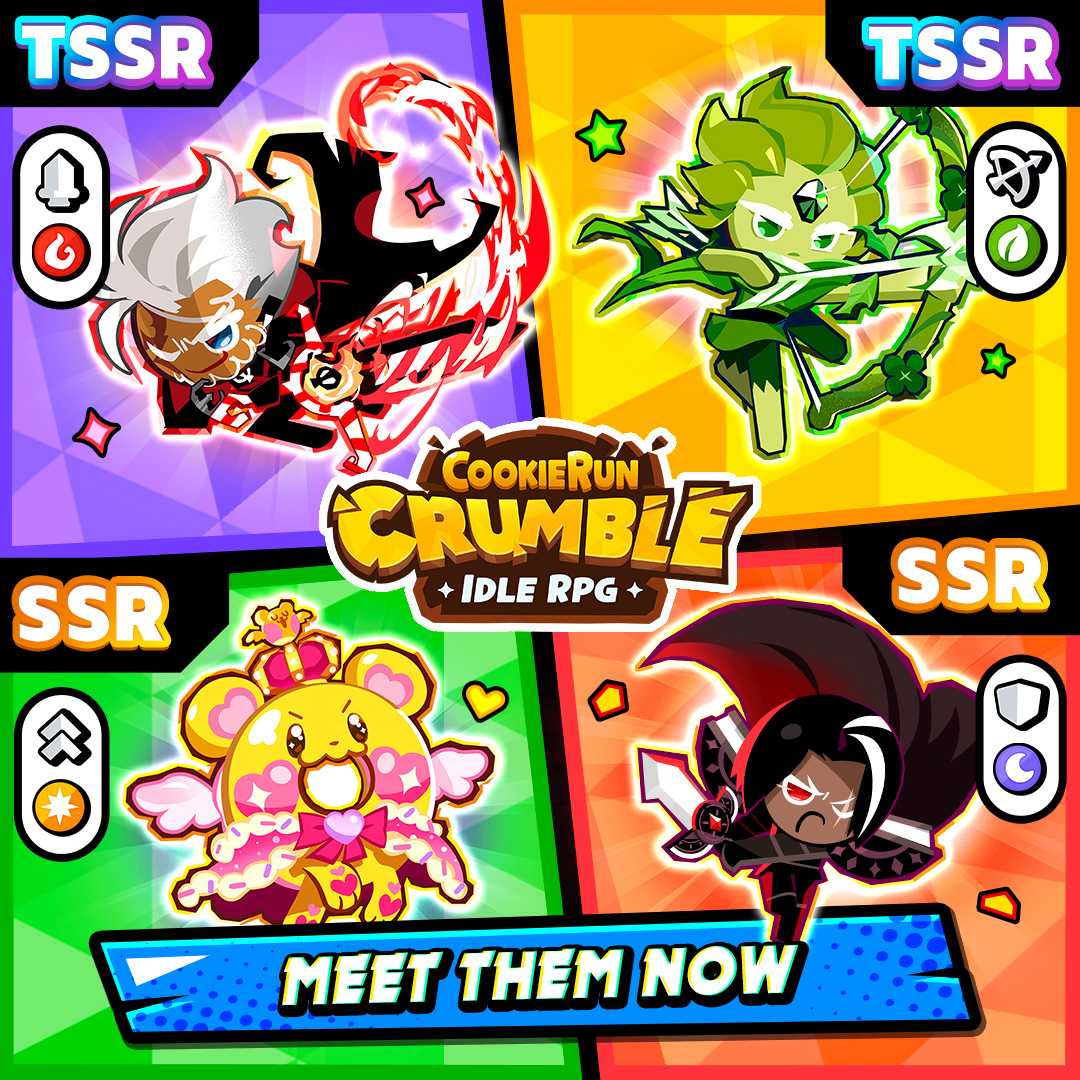 CookieRun: Crumble - Idle RPG 广告素材