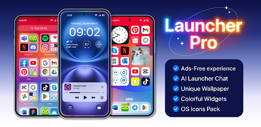 Launcher OS™ Pro 广告素材